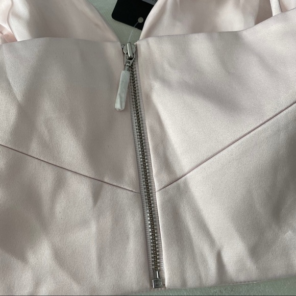 NWT Satin Blush Pink Bralet Crop Top Bra Small - Picture 9 of 14